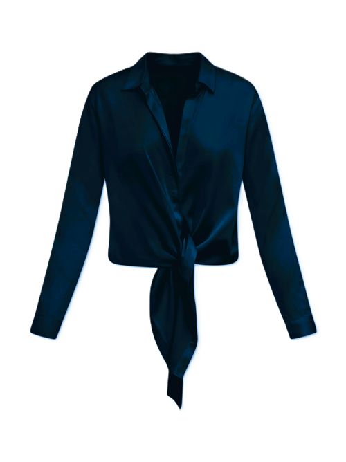 Top Thai Silk 98 Five navy Silk 95 Five | 22015N03 NAVY